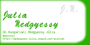 julia medgyessy business card